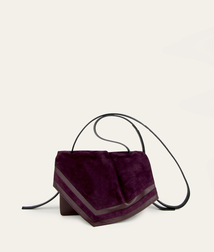Scarf crossbody S bordeaux